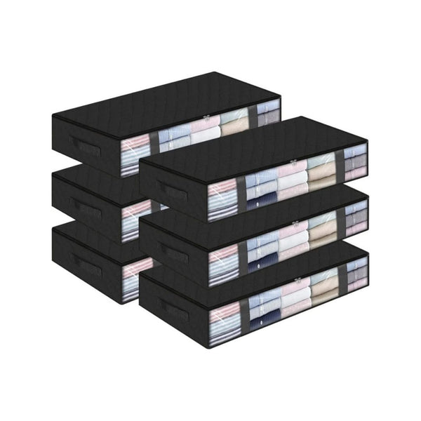 6-Pack Under Bed Storage Containers