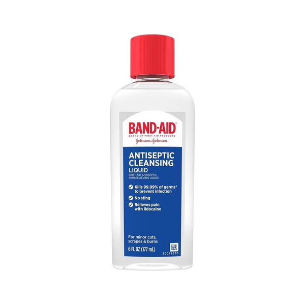 6 Fl Oz Bottle of Band-Aid Brand Antiseptic Cleansing Liquid
