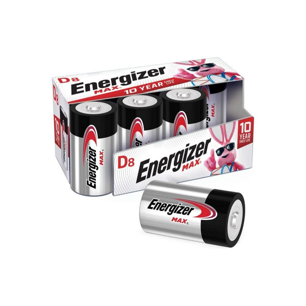 8-Count Energizer Max D Batteries