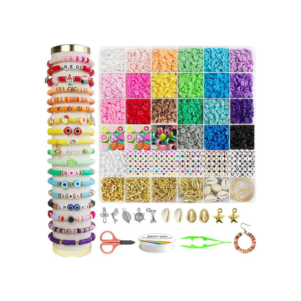 6200-Pcs Clay Beads Bracelet Making Kit