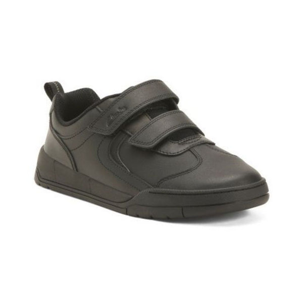 Clarks Kid's Leather Kick Pace School Sneakers