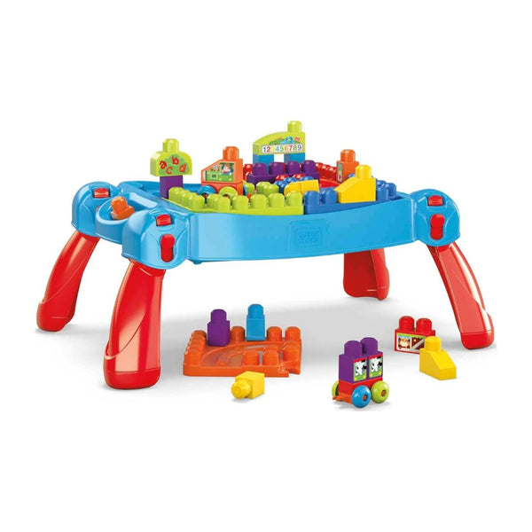 MEGA BLOKS Activity Table with 30 Pieces and Storage