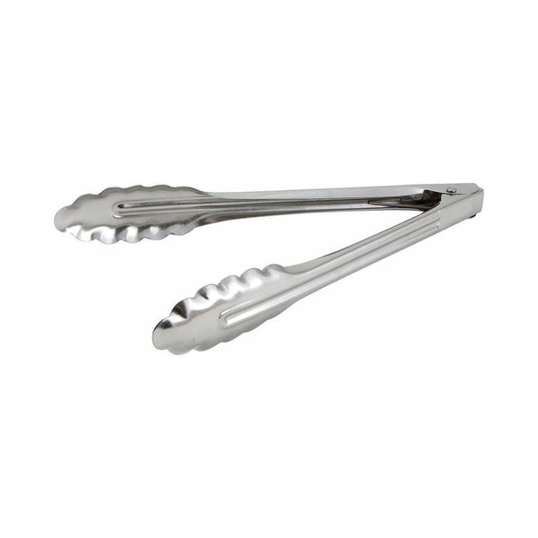 Winco Coiled Spring Stainless Steel Tongs