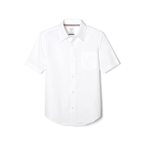 French Toast Boys' Short Sleeve Classic Poplin Dress Shirt