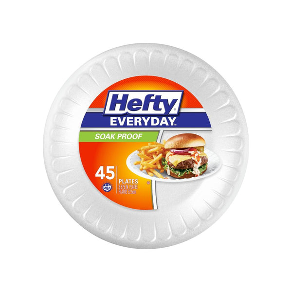 45-Count Hefty Everyday Foam Plates