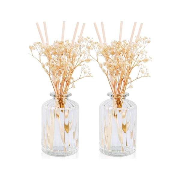 2-Pack 12.2 Oz Vanilla Scented Diffuser with 16 Sticks