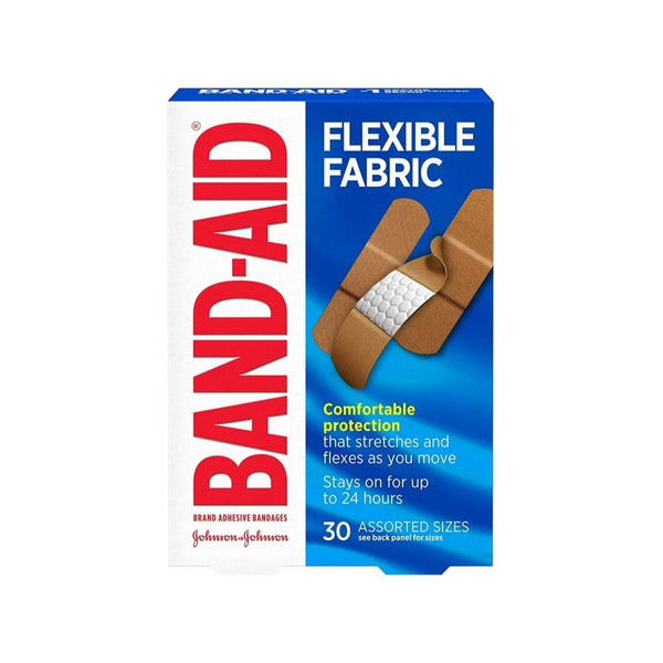 30-Ct Band-Aid Fabric Adhesive Bandages