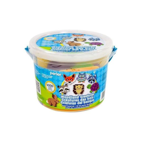 6,006-Pcs Perler Woodland Creatures Fuse Bead Bucket Craft Activity Kit