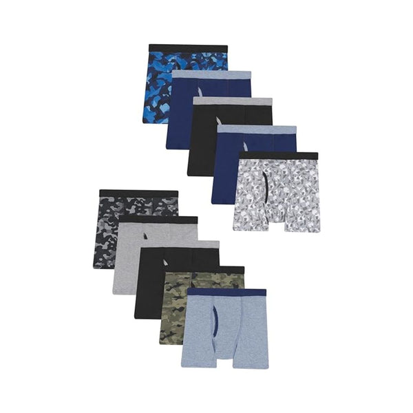 10 Hanes Boy's Boxer Briefs
