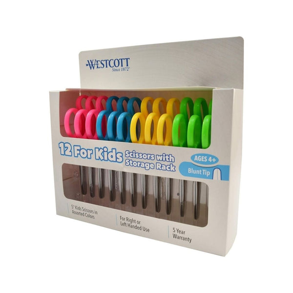 12-Pack Westcott Left and Right Handed Kids Scissors