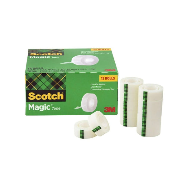 12 Rolls Scotch Magic Tape