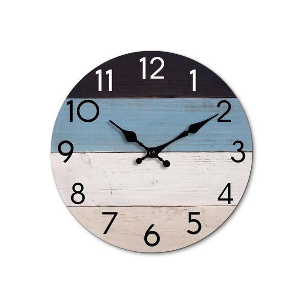 Silent Non-Ticking Beach Style Wall Clock