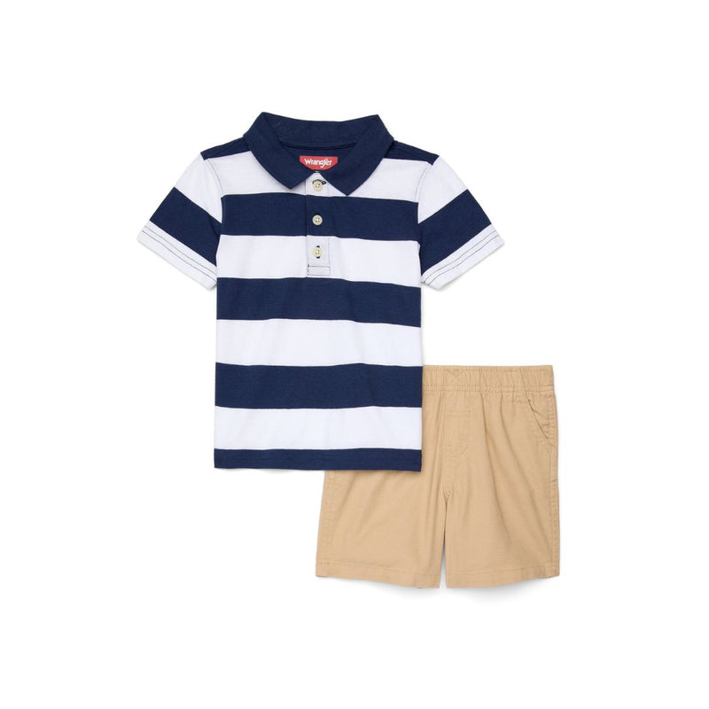 2-Piece Boy's Short Sleeve Button-Up & Short/Pant Set