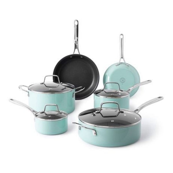Martha Stewart Lockton Premium Nonstick 10 Piece Cookware Set