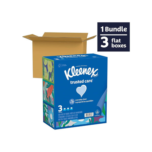 3 Boxes Of Kleenex Facial Tissues