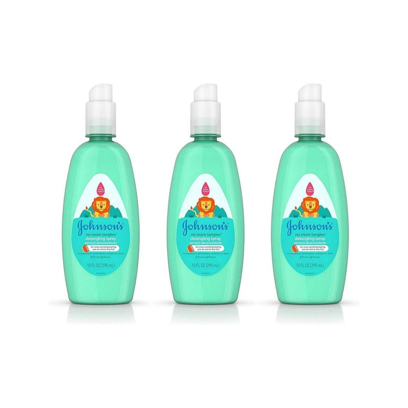 3 Bottles of Johnson’s No More Tangles Toddler & Kids Detangling Spray