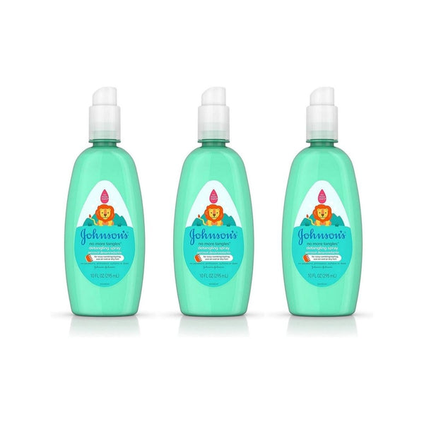 3 Bottles of Johnson’s No More Tangles Toddler & Kids Detangling Spray