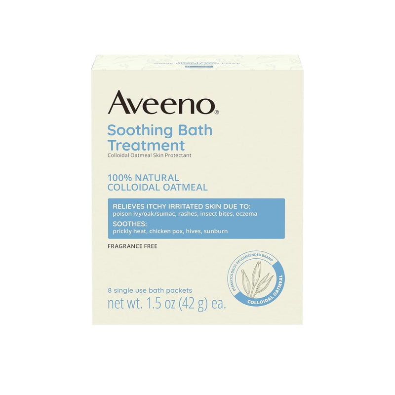 8-Count Aveeno Fragrance Free Soothing Bath Treatment