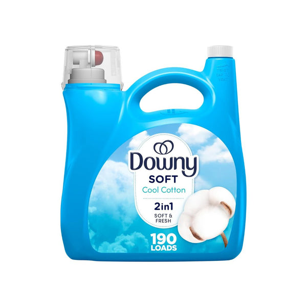 190 Loads Downy Fabric Softener Liquid, Cool Cotton Scent + $0.90 Amazon Credit