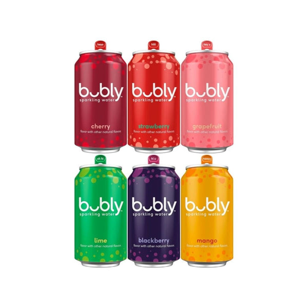 18 Variety Pack Of bubly Sparkling Water