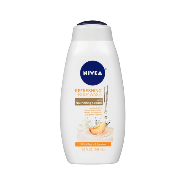 NIVEA White Peach and Jasmine Body Wash with Nourishing Serum
