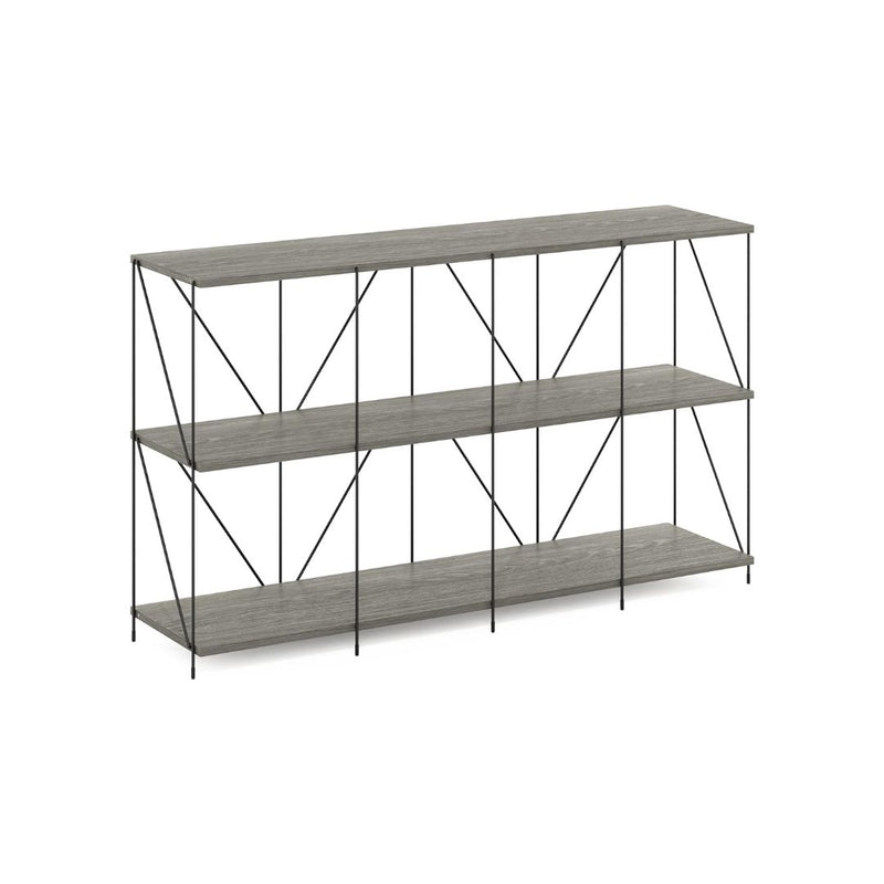 Furinno Besi 4 x 2 Multipurpose Shelf Display Rack with Metal Frame