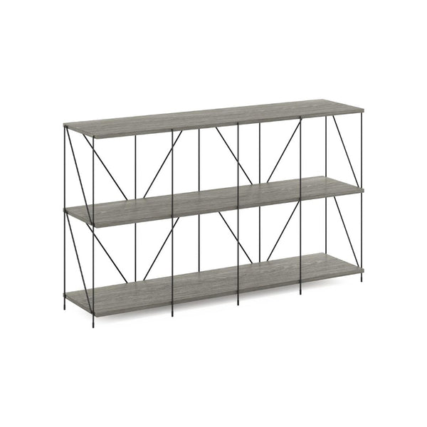 Furinno Besi 4 x 2 Multipurpose Shelf Display Rack with Metal Frame