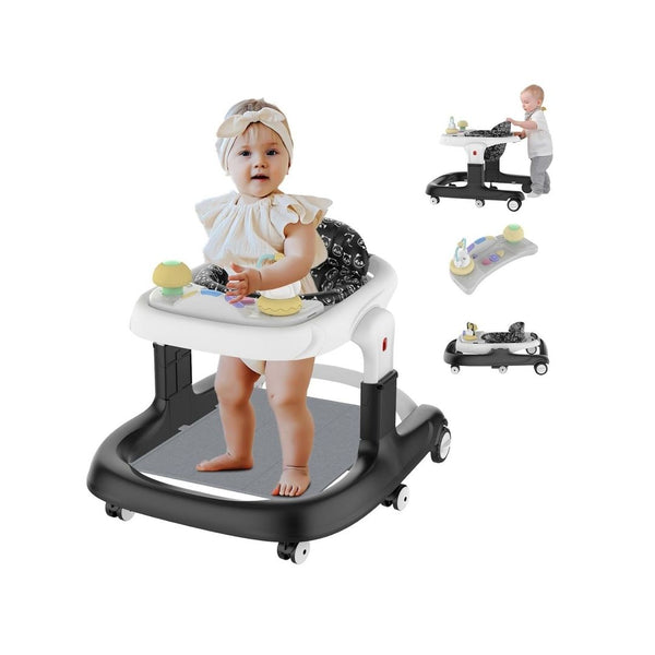 4-in-1 Foldable Baby Walker with Wheels