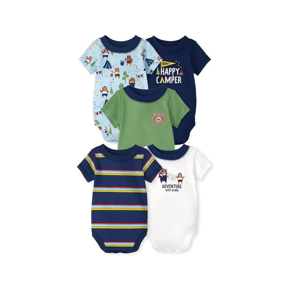 5-Pk The Children's Place Baby And Newborn Short Sleeve Bodysuits