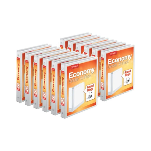 12 Pack Of Cardinal Economy 3-Ring Binders