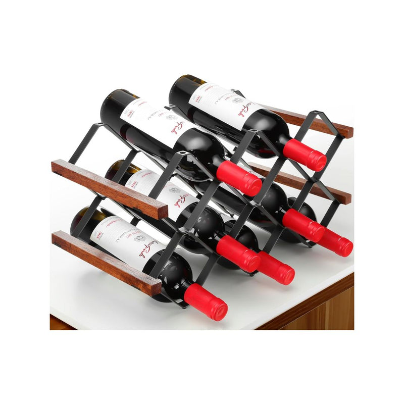 10 Bottle Stackable Countertop Wine Rack