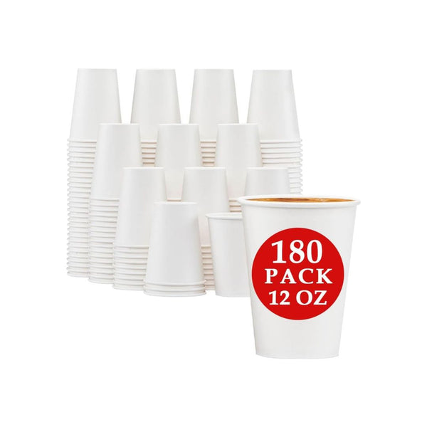 180-Count 12 oz Paper Coffee Cups