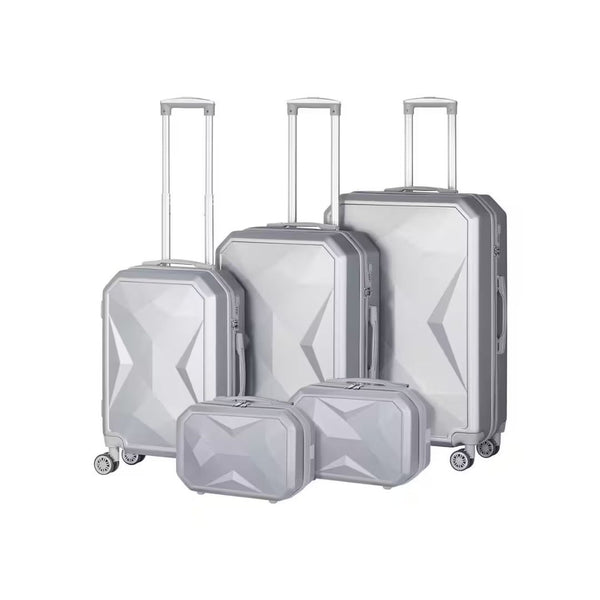 5-Piece Upright Luggage with 8-Wheel Spinner