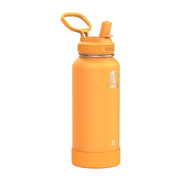 Takeya Actives 32oz Vacuum Insulated Stainless Steel Water Bottle With Straw Lid