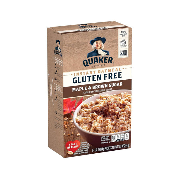 8-Pack Quaker Instant Oatmeal, Maple & Brown Sugar