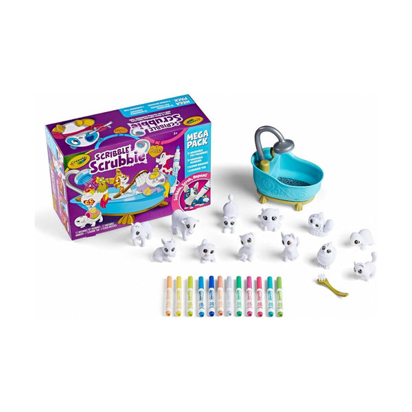 25+ Pcs Crayola Scribble Scrubbie Pets Mega Set