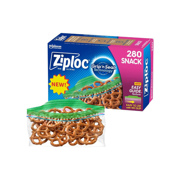 280 Ziploc Snack Bags