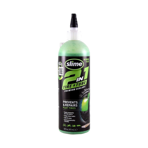 Slime Tire And Tube 2-In-1 Puncture Repair Sealant 16oz Bottle