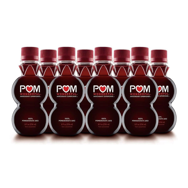 8 Bottles of POM Wonderful 100% Pomegranate Juice