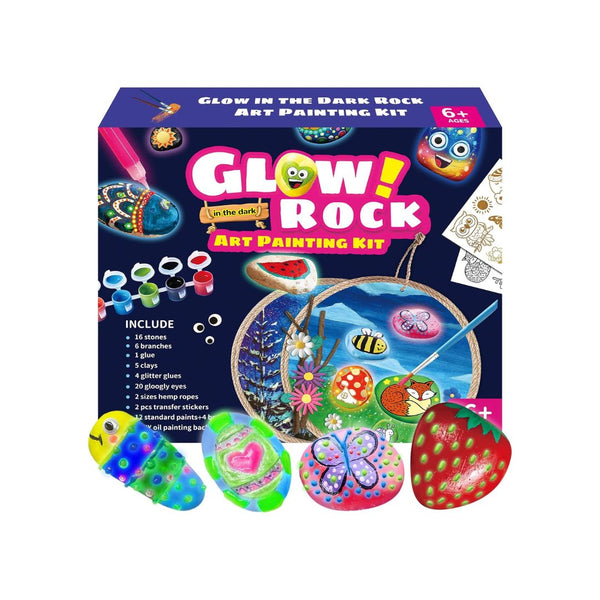Kid's Glow in The Dark Rock Painting Kit