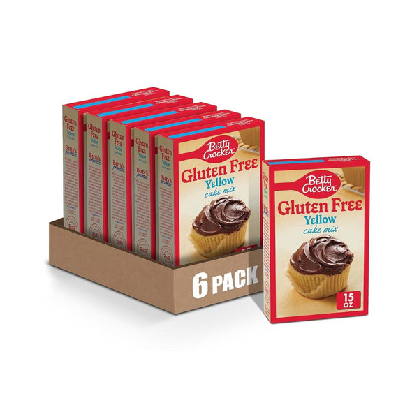6 Boxes of Betty Crocker Gluten Free Yellow Cake Mix
