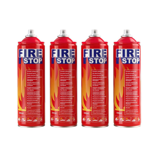 4-Pack Fire Extinguisher with Mounting Bracket