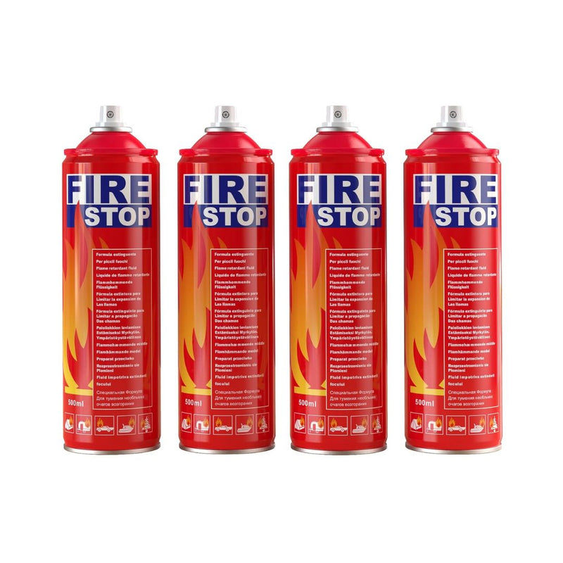 4-Pack Fire Extinguisher with Mounting Bracket