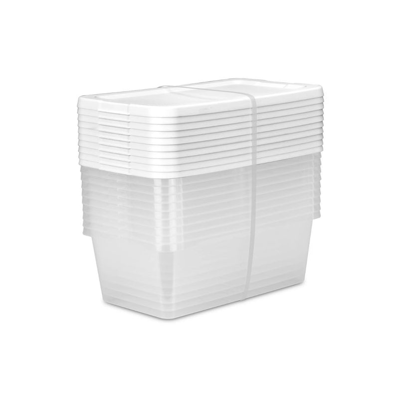 Set of 10 Sterilite 6 Quart Plastic Storage Boxes