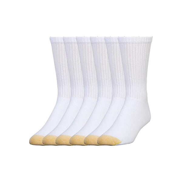 6 Pairs of GOLDTOE Men’s Harrington Crew Socks