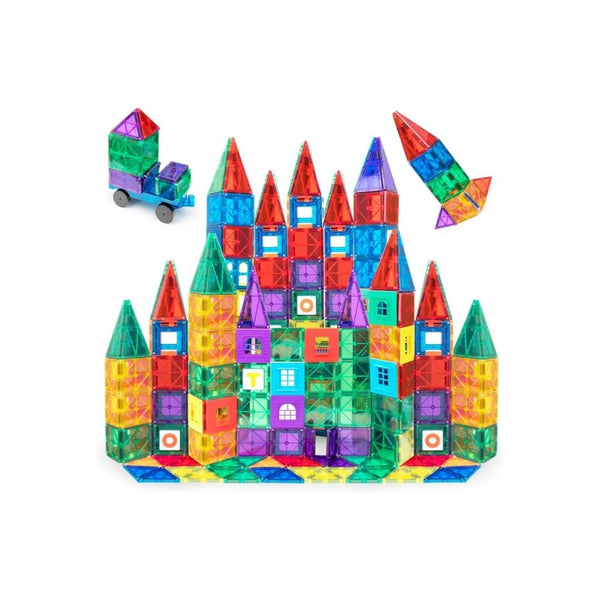 Playmags 150-Piece Magnetic Tiles Building Set