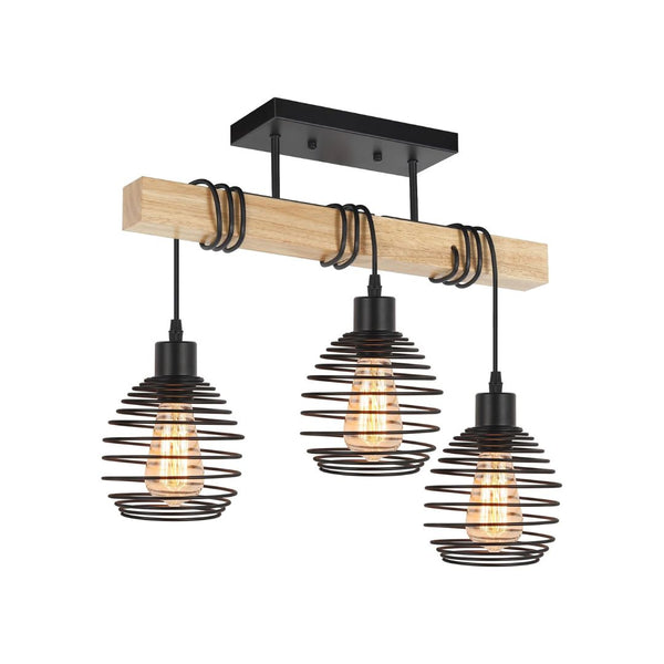 3-Light Farmhouse Ceiling Light