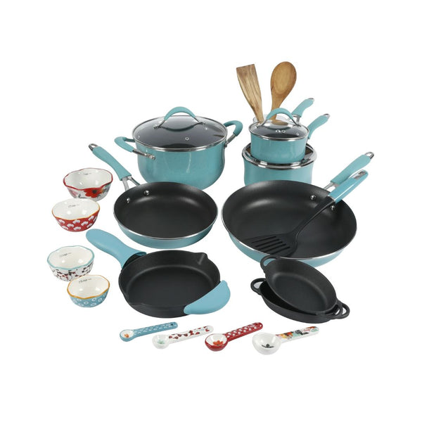 24-Piece Aluminum Cookware Combo Set
