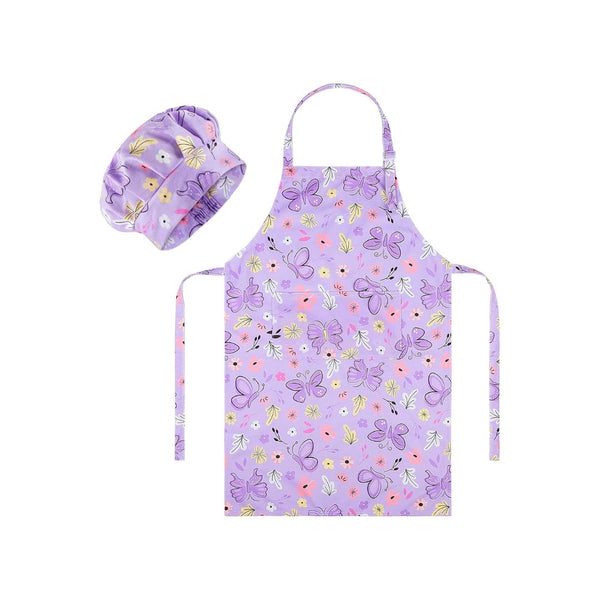 Kids Apron and Chef Hat Set