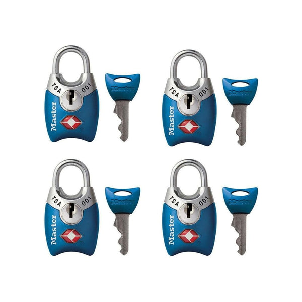 4-Pack Master Lock TSA Approved Luggage Lock